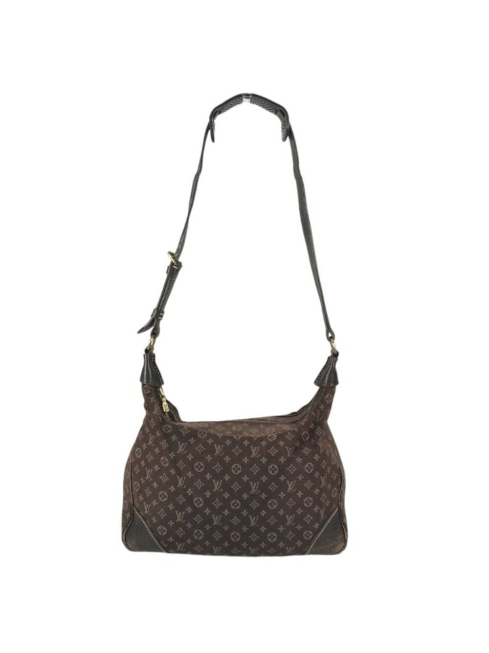 Louis Vuitton Shoulder Bag Boulogne Monogram Mini Lin Canvas Brown